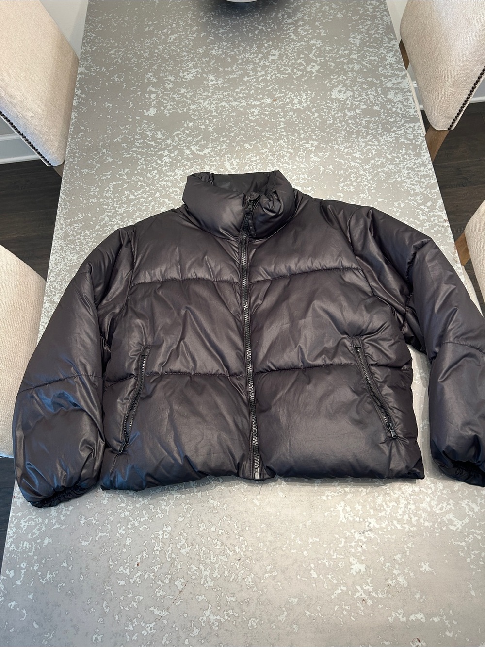 Old Navy Black Women's Puffer Jacket